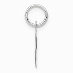 10K / 14K White Gold Medium Fancy Script Initial C Charm - Product Photo