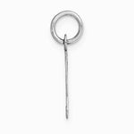 10K / 14K White Gold Medium Fancy Script Initial T Charm - Product Photo