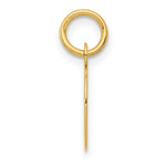 10K / 14K Yellow Gold Small Script Initial D Charm - Product Photo