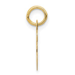 10K / 14K Yellow Gold Small Script Initial E Charm - Product Photo