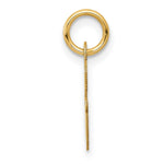 10K / 14K Yellow Gold Small Script Initial G Charm - Product Photo
