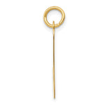 10K / 14K Yellow Gold Small Script Initial J Charm - Product Photo
