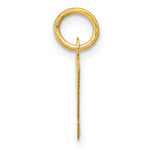 10K / 14K Yellow Gold Small Script Initial M Charm - Product Photo