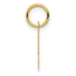 10K / 14K Yellow Gold Small Script Initial R Charm - Product Photo