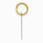 10K / 14K Yellow Gold Small Script Initial T Charm - Product Photo
