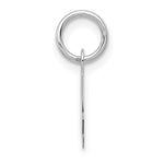 10K / 14K White Gold Small Script Initial A Charm - Product Photo