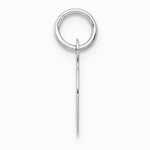 10K / 14K White Gold Small Script Initial D Charm - Product Photo