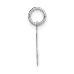 10K / 14K White Gold Small Script Initial J Charm - Product Photo