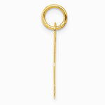 10K / 14K Yellow Gold Medium Script Letter M Initial Charm - Product Photo