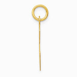 10K / 14K Yellow Gold Large Script Letter C Initial Charm - Product Photo