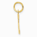10K / 14K Yellow Gold Small Block Initial K Charm - Product Photo