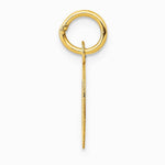 10K / 14K Yellow Gold Small Block Initial O Charm - Product Photo