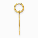 10K / 14K Yellow Gold Small Block Initial R Charm - Product Photo