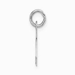 10K / 14K White Gold Small Block Initial A Charm - Product Photo