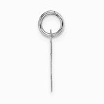10K / 14K White Gold Small Block Initial F Charm - Product Photo
