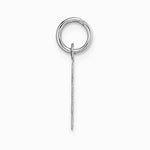 10K / 14K White Gold Small Block Initial K Charm - Product Photo