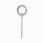 10K / 14K White Gold Small Block Initial O Charm - Product Photo