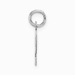 10K / 14K White Gold Small Block Initial P Charm - Product Photo