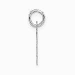 10K / 14K White Gold Small Block Initial T Charm - Product Photo