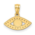 14K Enameled Eye Pendant - Product Photo