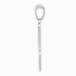 14K White Gold 14KW White Gold Script Letter J Initial Pendant - Product Photo