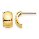 14k Polished Fancy Post Earrings - Product Photo