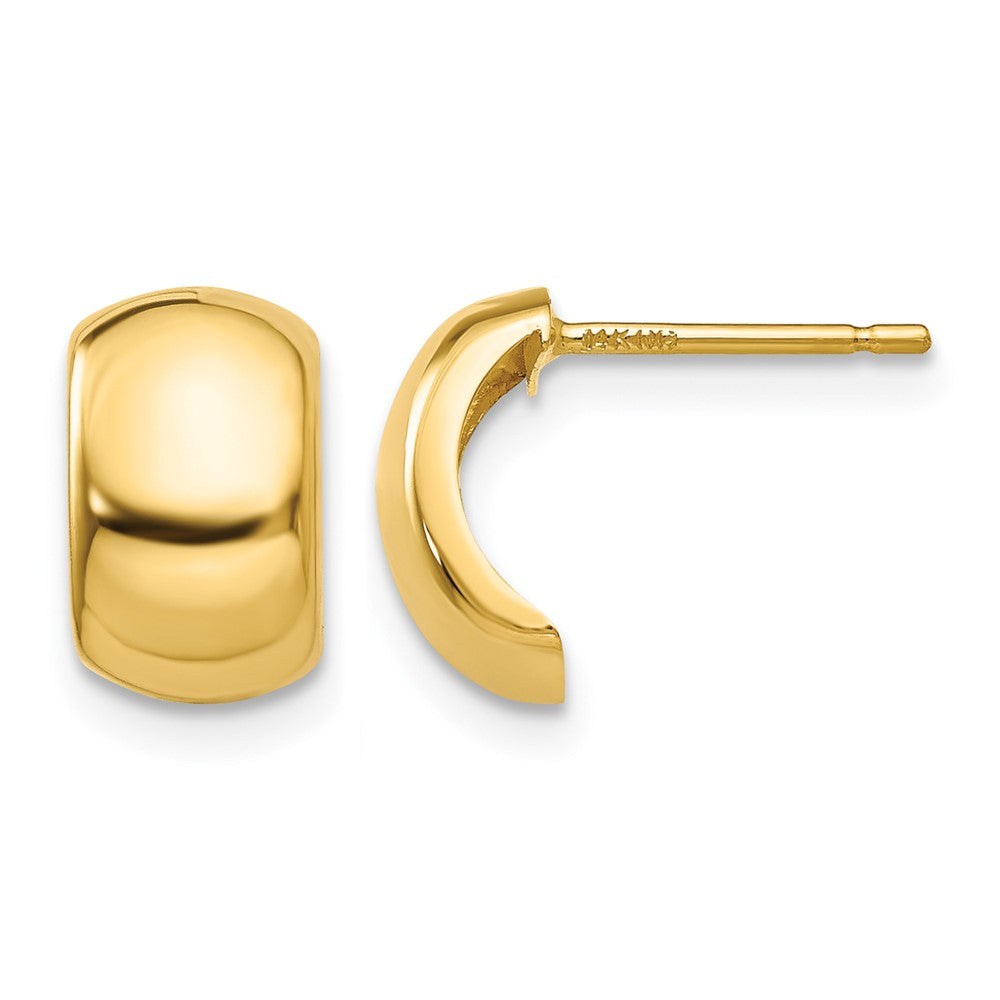 14K Yellow Gold Polished Fancy Post Earrings