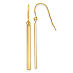 14K Bar Dangle Earrings - Product Photo