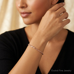 14k Rose Gold 2.75mm Diamond-cut Rope with Lobster Clasp Chain - Model Shot