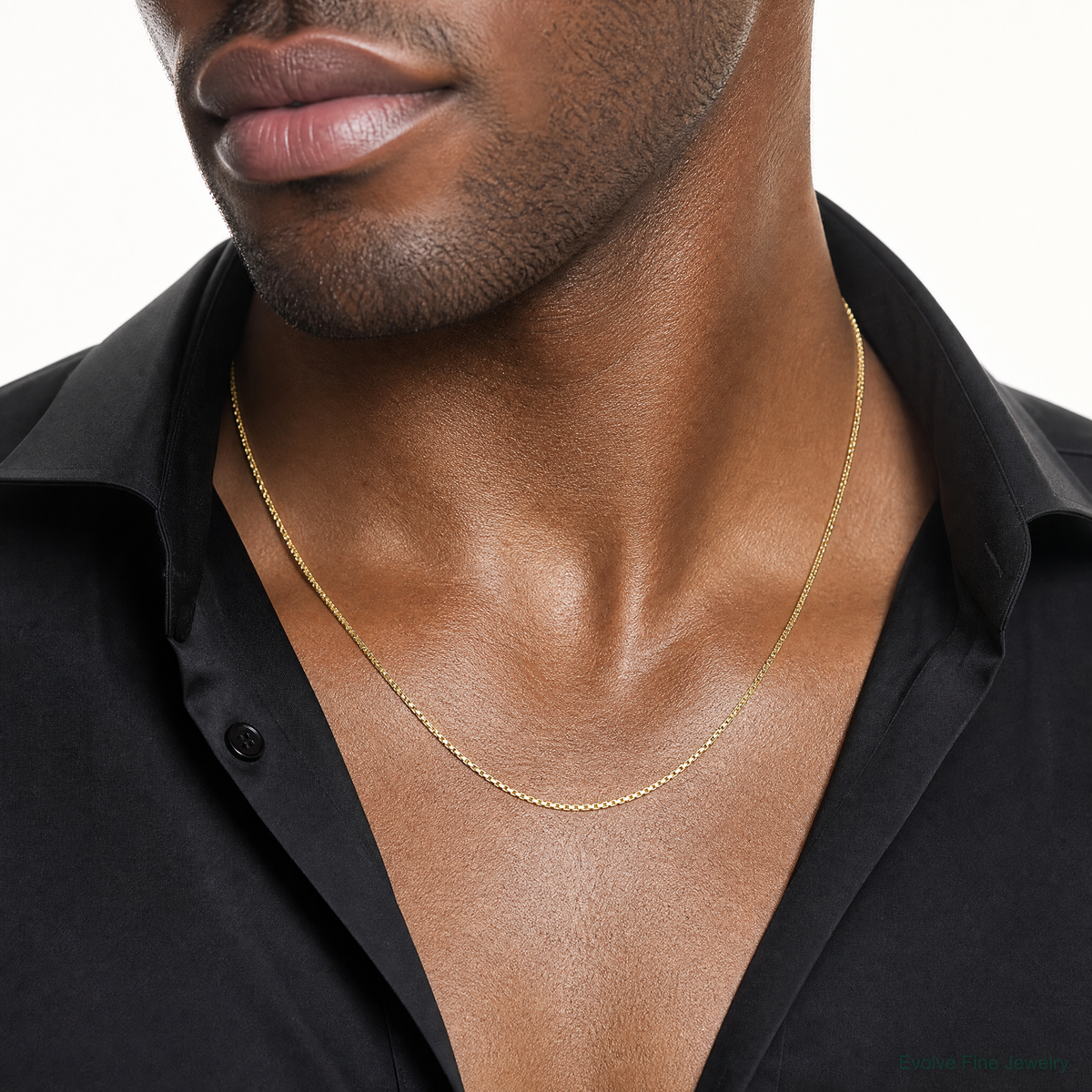 10k .90mm Box Chain - Model Shot