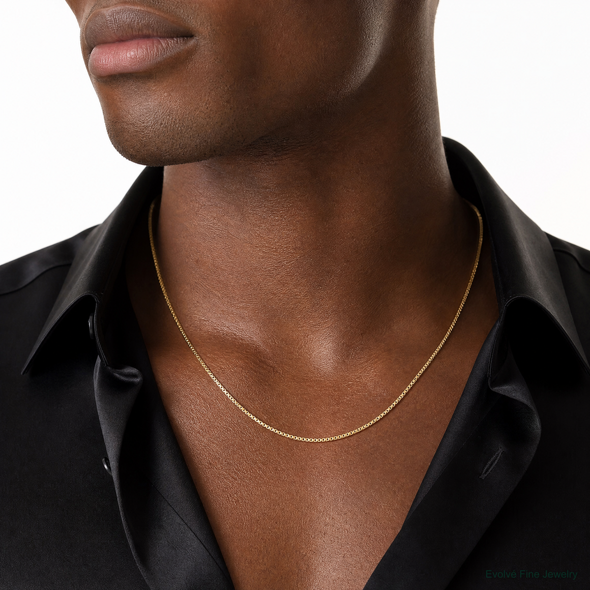 10k .95mm Box Chain - Model Shot