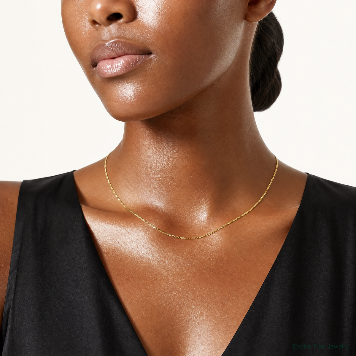 10k 1.05mm Box Chain - Model Shot