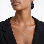 10k Two-tone with White Rhodium Our Lady of Guadalupe Pendant - Model Shot