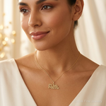 10k LITTLE PRINCESS with Crown Charm - Model Shot