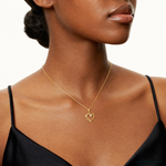 10k CZ Heart Pendant - Model Shot
