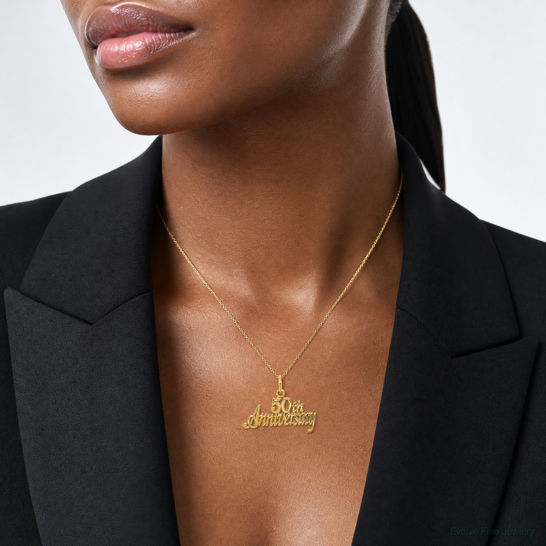 10k 50th ANNIVERSARY Charm - Model Shot