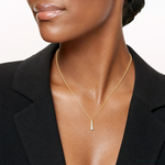 10K Polished CZ Fancy Chain Slide - Model Shot