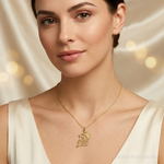 10K I LOVE YOU Charm - Model Shot