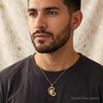 10k Scorpion Charm - Model Shot
