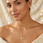 10k Anchor Charm - Model Shot