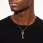 10k CZ Key Pendant - Model Shot