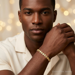10k HEART Bracelet - Model Shot