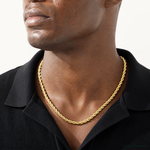 10k 8.0mm Semi-solid D/C Rope Chain - Model Shot