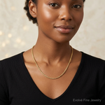 10k 2.75mm Extra-Light D/C Rope Chain - Model Shot