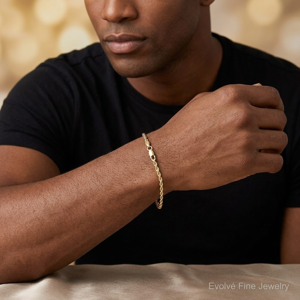 10k 2.75mm Extra-Light D/C Rope Chain - Model Shot