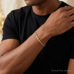 10k 2.75mm Diamond-cut Rope Chain - Model Shot