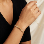 10k 3.5mm Diamond-cut Rope Chain - Model Shot