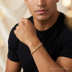 10k 5.5mm Diamond-cut Rope Chain - Model Shot