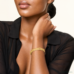 Leslie's 10K Fancy Stretch Bangle Bracelet - Model Shot
