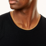 10k 5.7mm Hand-polished Miami Cuban Chain - Model Shot
